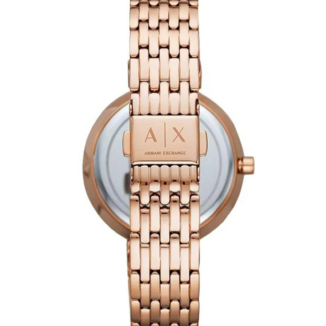 Armani Exchange Zoe Rose-Gold Tone Ladies Watch AX5901 - Image 3
